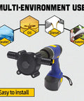 Badass Mini Drill Pump Adapter Hella Fast Fluid Transfer For Water Diesel Motor Oil Suction Extraction Tool shown for multi-environment use.