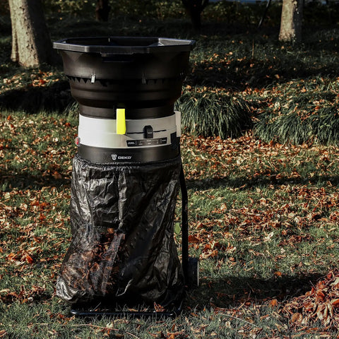 Electric Leaf Mulcher Shredder With 15 Amp Motor Spinning 8200 RPM For 17 To 1 Reduction in garden setup
