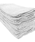 Absorbent Cotton Shop Towels 11x12 50 Pack Reusable Cleaning Rags For Auto Garage Home Kitchen Use Wipe Spills Grease Oil Grime And Dirt