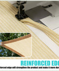 Beige 8 By 10 Foot Shade Sail Canopy for Outdoor Patio 95 Percent UV Block Water Permeable and Breathable HDPE Mesh 200GSM edge