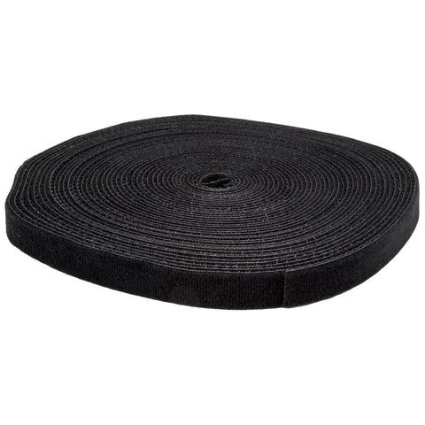 50 Ft Hook And Loop Cable Tie Roll For Cut To Size Reusable Ties Black Bulk Tape For Industrial Wiring And Adjustable Fabric Wraps