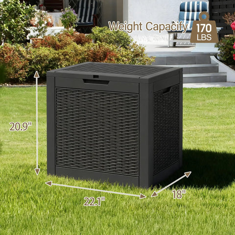 All Season Badass Waterproof Deck Box For Patio Organization 35 Gallon Capacity Heavy Storage Chest Keeps Cushions Pool Toys And Yard Gear Dry When It Rains
