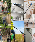 GrabRunner extendable reacher/grabber tool with blue accents, 38–44in, for easy pickup in hard-to-reach areas.