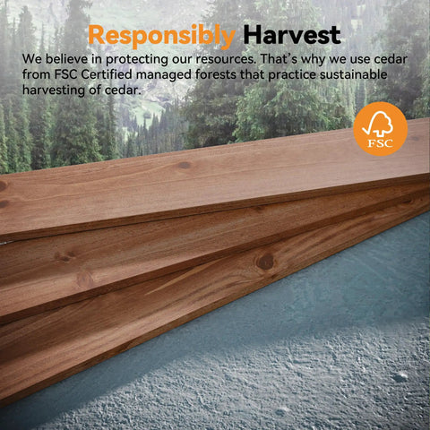 FSC certified natural cedar planks for 6 By 4 Ft Louvered Wood Privacy Fence Panel With Adjustable Slats For Flexible Privacy And Airflow