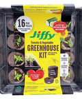 50mm Seed Starting Kit For Tomatoes And Veggies In A Greenhouse With 16 Plant Based Expanding Peat Pellets Packaging