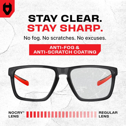 ANSI Z87.1 Clear Safety Glasses With Side Shields For Men And Women, Anti Fog And Scratch Resistant Eye Protection shown