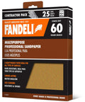 60 Grit Multipurpose Sandpaper Sheets 9 By 11 Inches Brown Pack Of 25 For Wood Metal And Painted Surfaces Durable DIY Sanding Pads