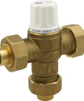 Thermostatic Mixing Valve With No-Nonsense Anti-Scald, Chrome Finish, Crossflow-Proof Inlets, Commercial Plumbing Component