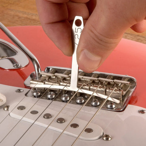 Complete Guitar Setup Kit With 3 Piece Luthier Tools For Precision Intonation, Action Adjustment, Nut And Saddle Work, And Quick Setup Dialing In Playability And Tone For Any Style used on electric bridge