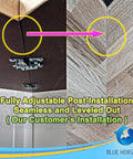 Fully adjustable post-installation Double Action Countertop Joint Fasteners 4 Pack with Adjustable Flip Bolts in use