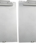 Heavy Duty Metal Clipboard With Dual Storage Compartments Holds 250 Sheets Letter Size Aluminum Clipboard front view, pack of 2