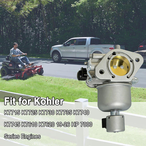 Direct Fit Carburetor Replacement Kit With Fuel Pump For 7000 Series KT730 KT725 KT735 KT740 KT745 Engines on lawn mower