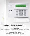EVL 4EZR IP Security Interface Module for DSC and Honeywell Alarm Systems Alexa Compatible next to compatible Honeywell panel