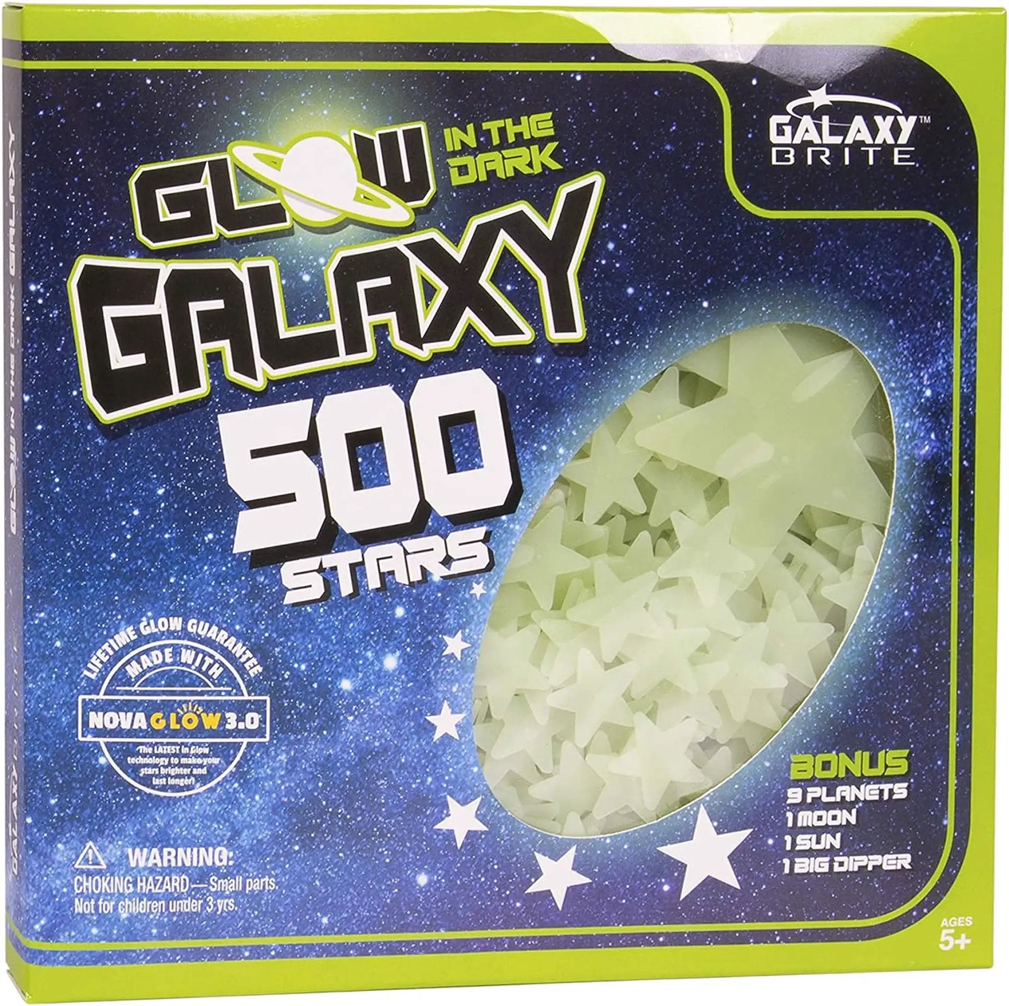 Huge 500 Piece Glow Stars Set - Lifetime Glow Guaranteed ✓