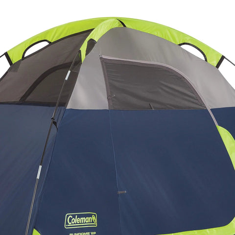Close-up of Sundome Camping Tent With Rainfly For Two To Six People, Easy Ten Minute Setup, Weatherproof Shelter, side view