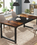Massive 63-Inch Wide Computer Desk With 31.5-Inch Depth, sleek black metal frame, set in a home office with natural lighting.