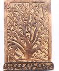 Hand Carved Tree Of Life Cookbook Stand With Adjustable Foldable Reading Holder For Kitchen Office Or Desk Totally Eco Friendly Mango Wood Made In India Gift For Home Chefs And Book Lovers