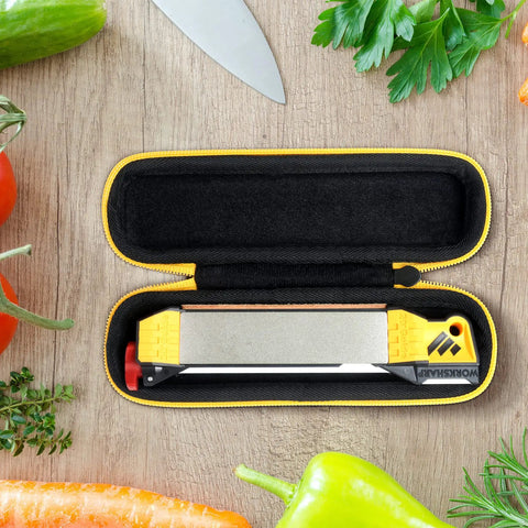 Rugged Hard Case For Work Sharp Guided Field Sharpener Case Only Portable EVA Protective Storage Pouch Travel Ready Carrying Box Tough Outdoor Knife Sharpener Case Replacement