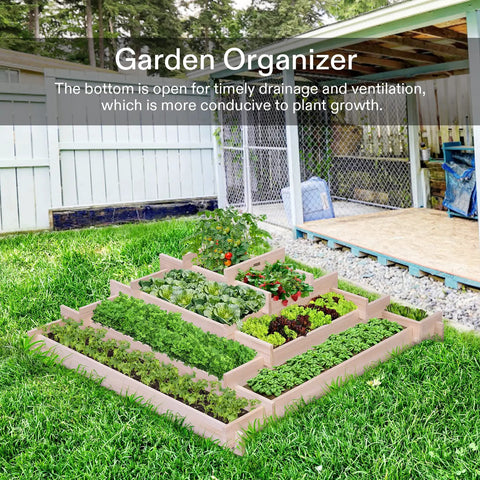Wooden raised garden bed with built-in trellis for climbing plants outdoor planter box 48 by 24 by 30 inches, house background.