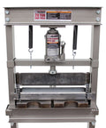 Front view of Off Road 20 Ton Press Brake Heavy Duty DIY Builder Kit for metalworking and sheet metal bending projects in auto shops.