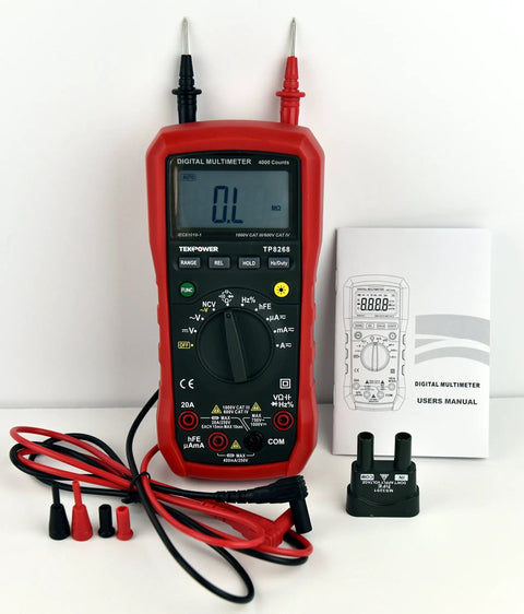 Auto Range Digital Multimeter With NCV, Backlit LCD, Beast-Mode Readouts, Pro-Grade Features for True DC 1000V/20A and AC 750V/20A