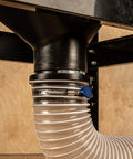 Screw End Quick Coupler For 4 Inch Hose With Left Hand Threaded Adapter Air Tight Connection For Shop Vac And Dust Collection