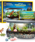 Light Up Dino Terrarium Kit For Kids Lets Them Grow Real Plants And Gemstones To Build A Prehistoric Habitat With Backdrop