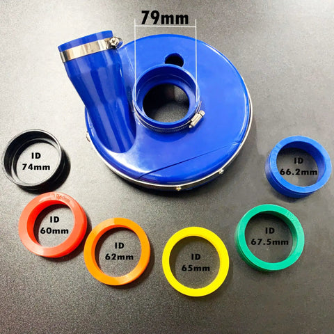 Pro Grade 7 Inch Polyurethane Dust Shroud For Angle Grinders With Adjustable Side Lip And Vacuum Connection Includes 6 Adapter Set For Dewalt Metabo Milwaukee Hitachi Makita And Blastrac Grinders Great For Clean Cuts