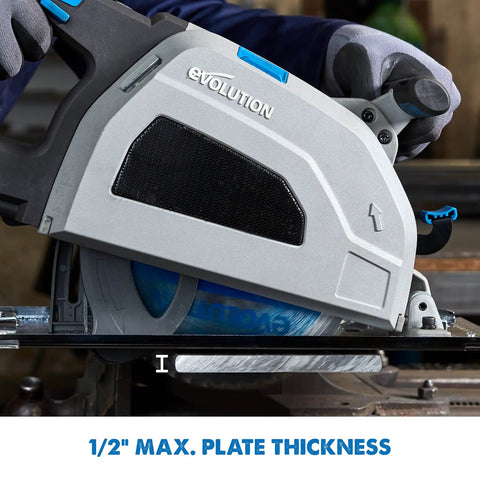 8.25 Inch Metal Cutting Circular Saw With High Torque Motor, Cuts Steel Clean And Cool Without Heat Or Burrs, Adjustable 3 Inch Depth