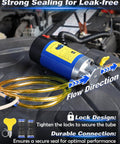 12V Electric Oil Extractor Pump With Slick Self Priming Flow For Grease Monkey Approved Engine Oil Drainage And Transmission Fluid Swaps To Keep Your Whip Purring On Cars Trucks Mowers And Boats Solid 100W Design, featuring hoses and flow direction on engine