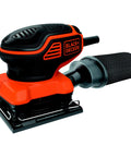 Quarter Sheet Orbital Palm Sander Professional Grade 220 Watt Motor featuring an ergonomic grip and compact design for woodworking.