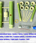 Hands On Hydroelectric Generator Kit With Natural Bamboo Construction Easy Assembly Safe 6V Output Water Power Model For Lab And Physics Projects Eco Friendly And Safe Energy Science Experiment, bamboo parts kit