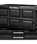 Collapsible Storage Bins Black 3 Pack 62L 16 Gal Holds 100 Lbs Stackable Crates Heavy Duty Capacity Space Saving For Home Office Dorm