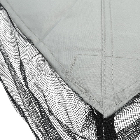 Corner stitching of Heavy Duty 10x12 Replacement Outdoor Gazebo Canopy Top with UV protection, air ventilation, mosquito netting