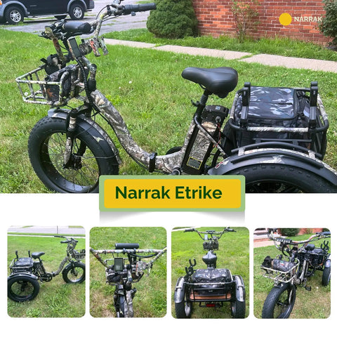 Fat Tire Electric Tricycle For Adults Foldable Three Wheel E Trike With Removable Battery And Large Basket 750W Motor