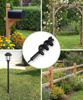 Heavy Duty 4 By 16 Inch Garden Auger Drill Bit For Planting And Post Hole Digging Spiral Bulb Planter Tool in garden setting