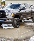 Ram 2500 truck with Two And A Half Inch Suspension Leveling Kit For 2014 2024 Ram 2500 3500 Four Wheel Drive Off Road Ready installed
