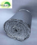 Reflective Insulation Roll 16 Inch By 50 Foot With 5mm Foam Core Radiant Barrier And Pure Aluminum Foil, rolled view