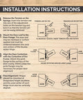 Installation instructions for Adjustable Double Action Spring Hinge For Saloon And Cafe Doors Self Closing Dual Swing Hardware