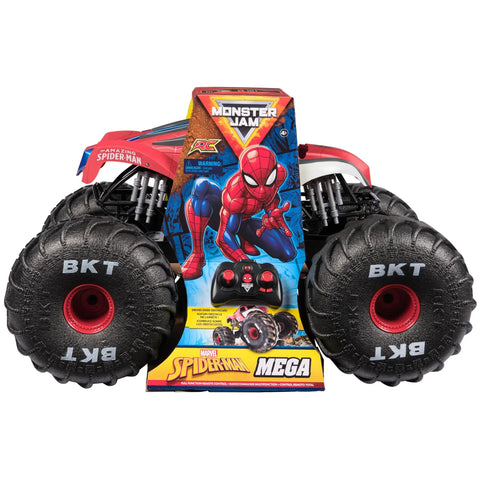 Spider Man RC Monster Truck Mega Size Over Two Feet Long One Six Scale All Terrain Off Road Toy For Kids Four And Up Boxed