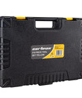 218 Piece Home Tool Kit With Plastic Toolbox Storage Case Yellow For Everyday DIY Repairs All In One General Household Hand Tools Set Heavy Duty And Corrosion Resistant Perfect For Quick Fixes in black and yellow case.