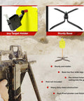 NP550 Steel Silhouette Target Twelve By Twenty Inches With Target Hanger And Two By Four Stand Base details