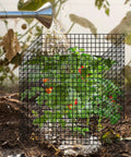 24 Pack DIY Metal Plant Protectors For Deer, Garden Fence Barrier, Square Mesh Plant Cages With Stakes And Nylon Cables