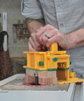 Person using Double Pack Pro Model GR-420 With Two Advanced GRR-Ripper Safety Tools And Handle Bridge Kits on a table saw