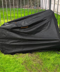 Waterproof Adult Tricycle Cover for 3-Wheeled Bikes and Recumbent Trikes Outdoor Indoor Dustproof Windproof UV Protection Heavy-Duty 210D Oxford PU Coated Fits Most Trikes 75L x 30W x 44H Black, black cover on trike outdoors