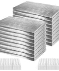Heavy Duty Pre Cut Garage Door Insulation Kit With Reflective Bubble Foil For Double Doors stacked panels with bubble foil texture