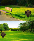 Double Sided Watch Your Step Yard Sign With Stake, 10x14 Rust-Free Metal Outdoor Safety Sign UV Printed for path and lawn