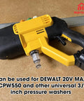 5 Pack 3/4 Inch Pressure Washer Parts Kit for 20V Max Cordless Washers Water Inlet Filter Connectors Quick Connect Adapters