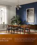 Modern Five Head Pendant Chandelier For Dining Room LED Gold Accent Lighting Fixture