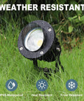 Outdoor Led Spotlight With Dusk To Dawn Sensor 20W 2000 Lumen Super Bright 3000K Warm White Waterproof Landscape Lights